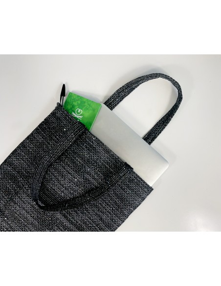 Shopper Bag Black Glitter pattern
