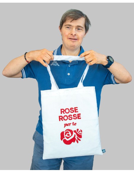 Shopper Bag - "Rose Rosse"