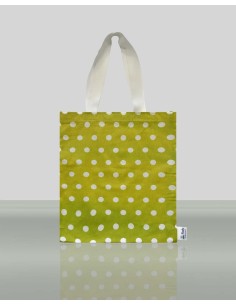 Shopper Bag Green - Polka Dot pattern