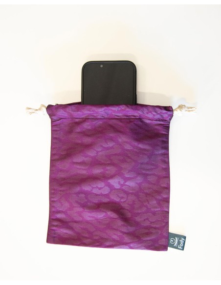 Small Pochette Purple Animalier