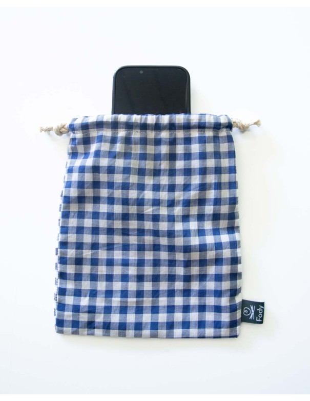 Small Pochette Chess Blue