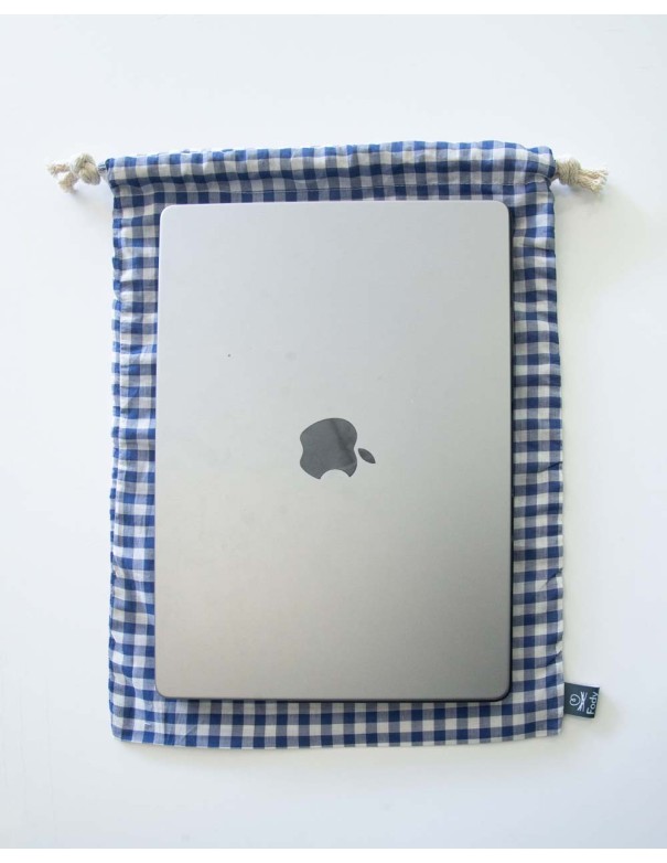 Pochette Grande Scacchi Blu