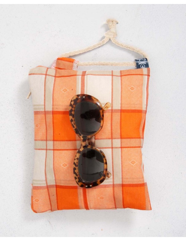 Sea Pochette Orange Pattern