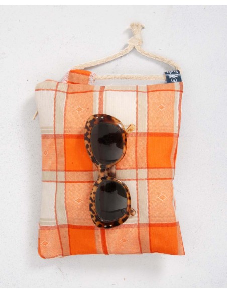 Sea Pochette Orange Pattern