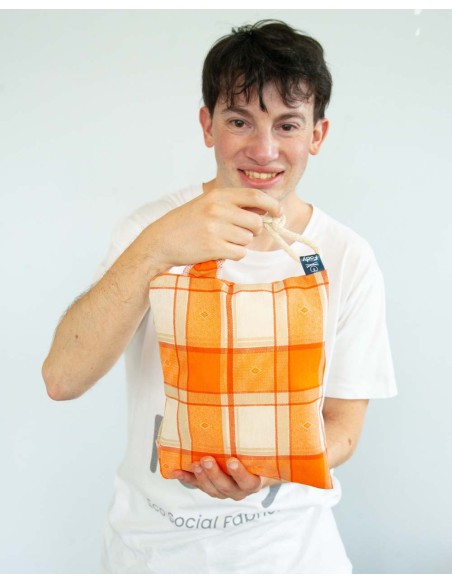 Sea Pochette Orange Pattern