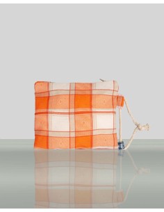 Sea Pochette Orange Pattern