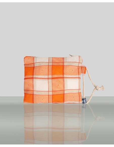 Sea Pochette Orange Pattern