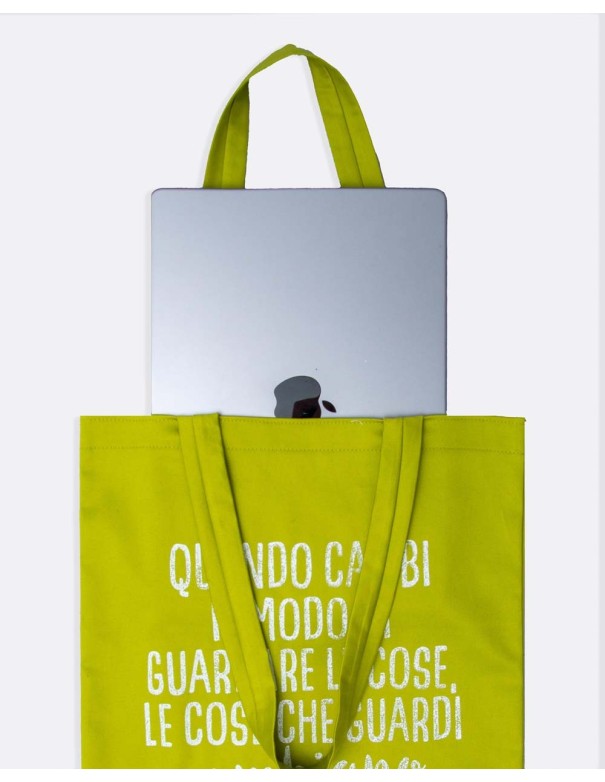 Shopper Bag "Cambiamento" - Green Edition