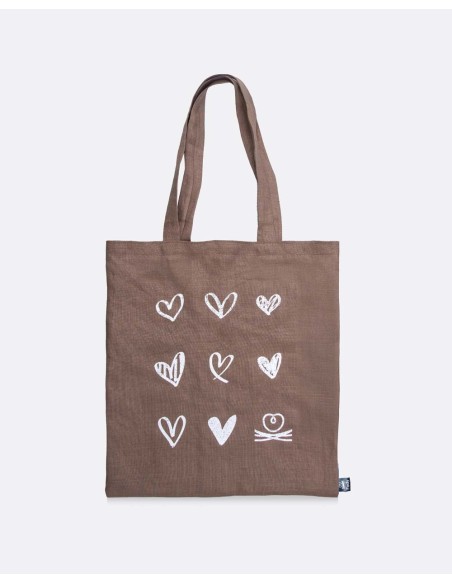 Shopper Bag "Hearts" - Grape Edition