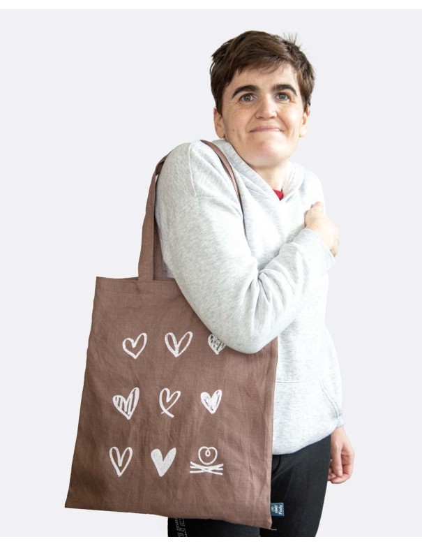 Shopper Bag "Hearts" - Grape Edition