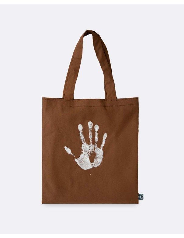 Shopper Bag Marrone - Edizione "Mani"