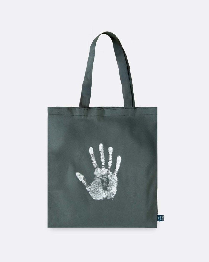 Shopper Bag Grigia - Edizione "Mani"