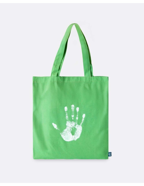 Shopper Bag Verde - Edizione "Mani"