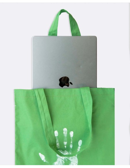 Shopper Bag Verde - Edizione "Mani"