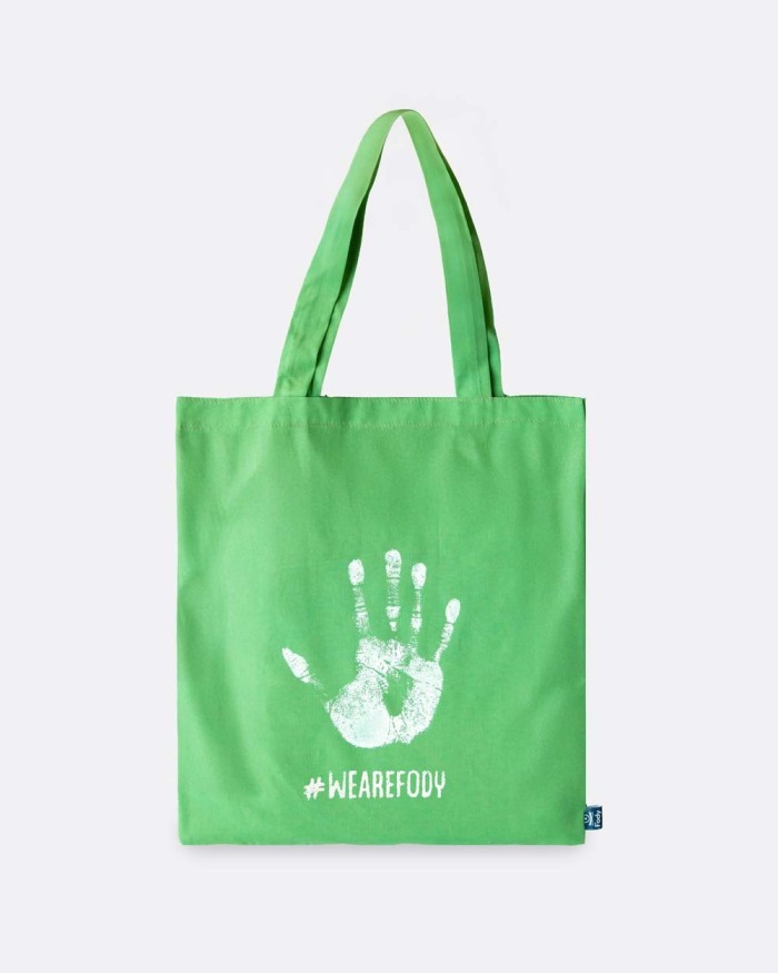 Shopper Bag Verde - Edizione "Mani"