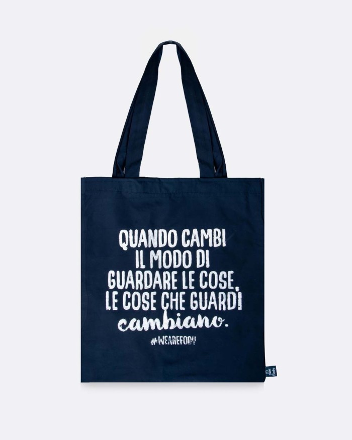 Shopper Bag "Cambiamento" - Blue Edition