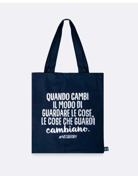 Shopper Bag "Cambiamento" - Blue Edition