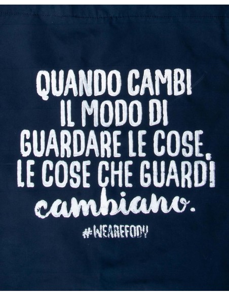 Shopper Bag "Cambiamento" - Blue Edition