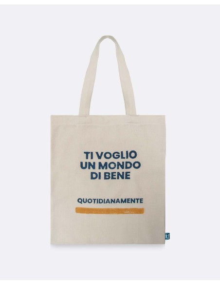 Shopper Bag Beige- "Quotidianamente"