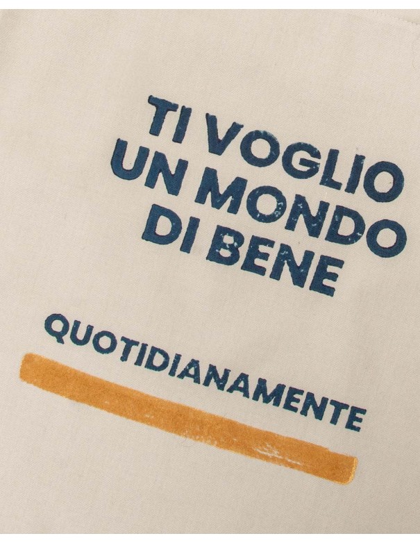 Shopper Bag Beige- "Quotidianamente"
