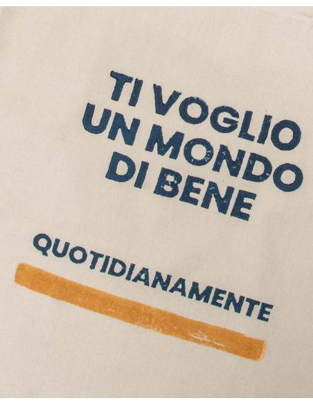 Shopper Bag Beige- "Quotidianamente"