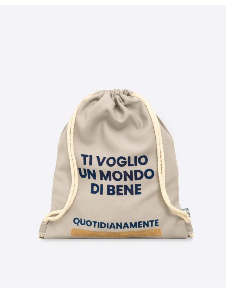 Zaino a Sacca Beige –  “Quotidianamente”