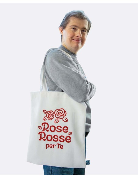 Shopper Bag - "Rose Rosse"