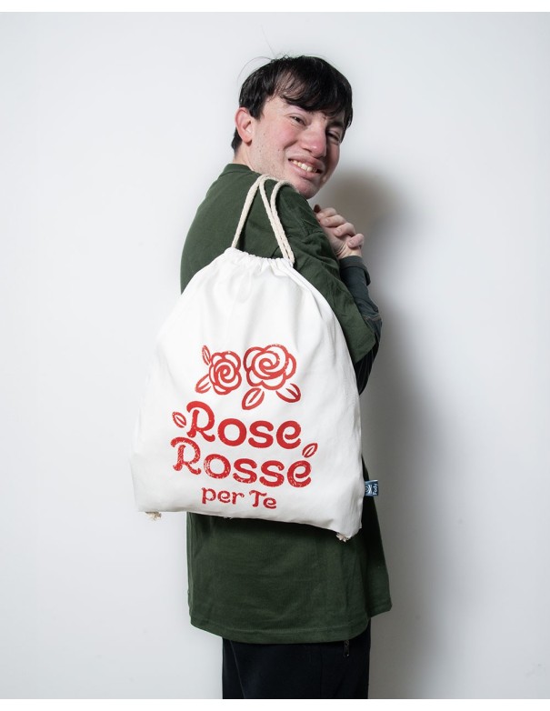 Zaino a Sacca –  “Rose Rosse”