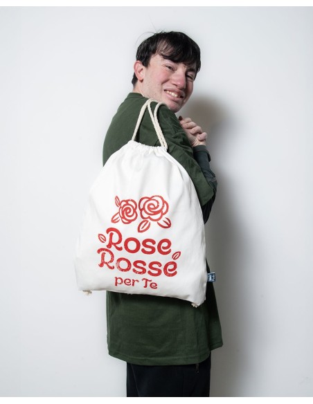 Zaino a Sacca –  “Rose Rosse”