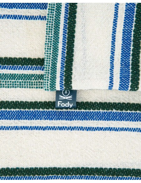 Shopper Bag strisce Blu e Verdi